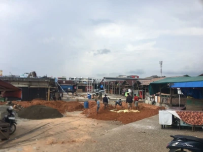 Pasar Batam Panorama Dibangun Kembali, Pedagang Antusias