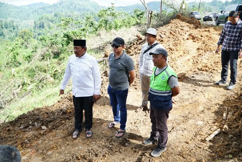 Wagub Mian Ragu Status Lahan Proyek Penanganan Longsor di Kepahiang