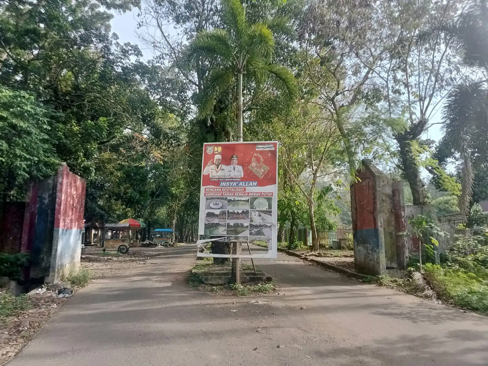 Spanduk Dipasang, Pembangunan Taman Remaja Tak Kunjung Jalan
