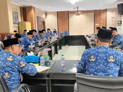 Rapat koordinasi bersama OPD di Kantor Gubernur Bengkulu, Selasa (17/6/2025).