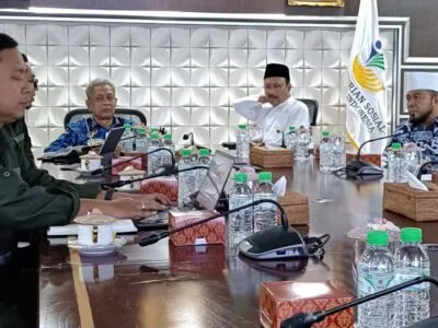 Pertemuan Gubernur Bengkulu Helmi Hasan dan Menteri Sosial Gus Ipul