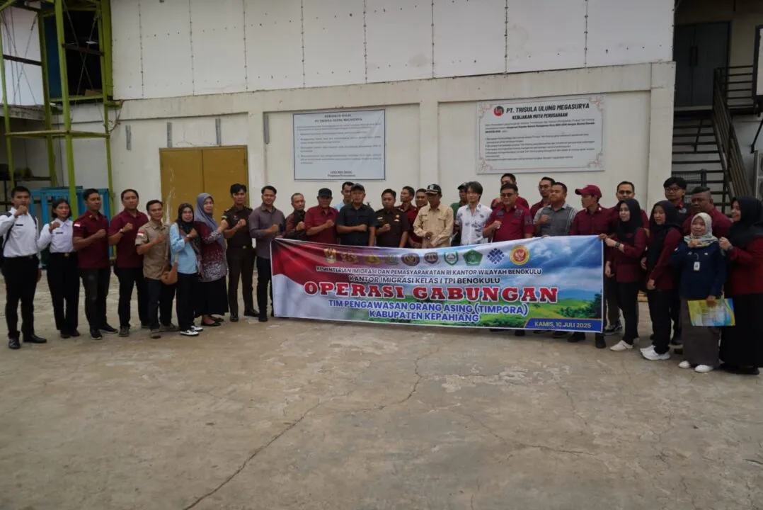 Imigrasi Bengkulu Gelar Operasi Gabungan Pengawasan WNA