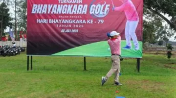Lapangan Golf Merah Putih Diresmikan, Polda Bengkulu Gelar Turnamen HUT Bhayangkara ke-79