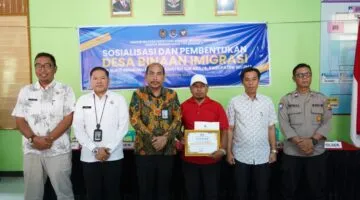 Imigrasi Bengkulu Sosialisasi Pencegahan TPPO, TPPM dan Resmikan Desa Binaan di Seluma