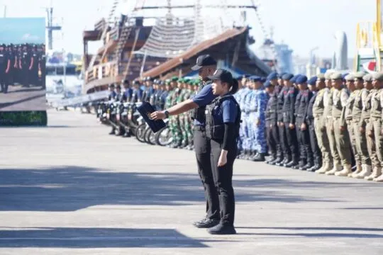 Pengukuhan Satuan Tugas (Satgas) Patroli Imigrasi di wilayah Bali pada Selasa (05/08)