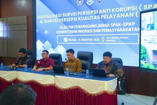Kanim Bengkulu Ikuti Sosialisasi, Monitoring dan Inventarisasi dalam pelaksanaan SPAK SPKP di Wilayah Bengkulu