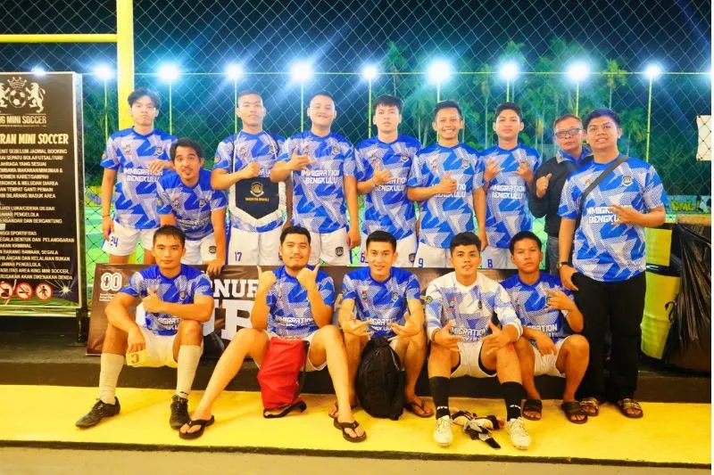 Tim Imigrasi Bengkulu Ikut Meriahkan Turnamen Mini Soccer Piala Gubernur HUT 80 RI