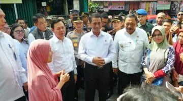 Menteri Pertanian Tinjau Pasar Panorama Bengkulu