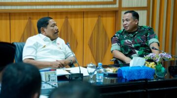 Staf Ahli Panglima TNI menggelar rapat koordinasi di Kantor Gubernur Bengkulu, Rabu (15/10/2025) siang