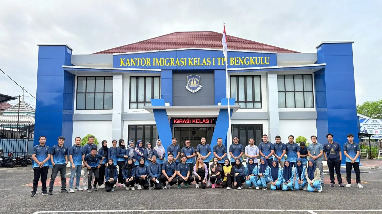 Kantor Imigrasi Bengkulu Gelar Jumat Sehat Ceria, Wujudkan Pegawai Bugar, Kompak, dan Produktif