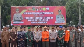 Polres Mukomuko Gelar Apel Kesiapsiagaan Tanggap Darurat Bencana Hidrometeorologi