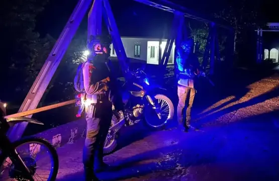 Brimob Polda Bengkulu Patroli Malam, Pastikan Wilayah Tetap Aman