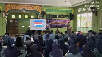 Ditlantas Polda Bengkulu Edukasi Pelajar SMA 7 Soal Tertib Berlalu Lintas