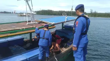 Ditpolairud Polda Bengkulu Patroli Perairan Muara Dua