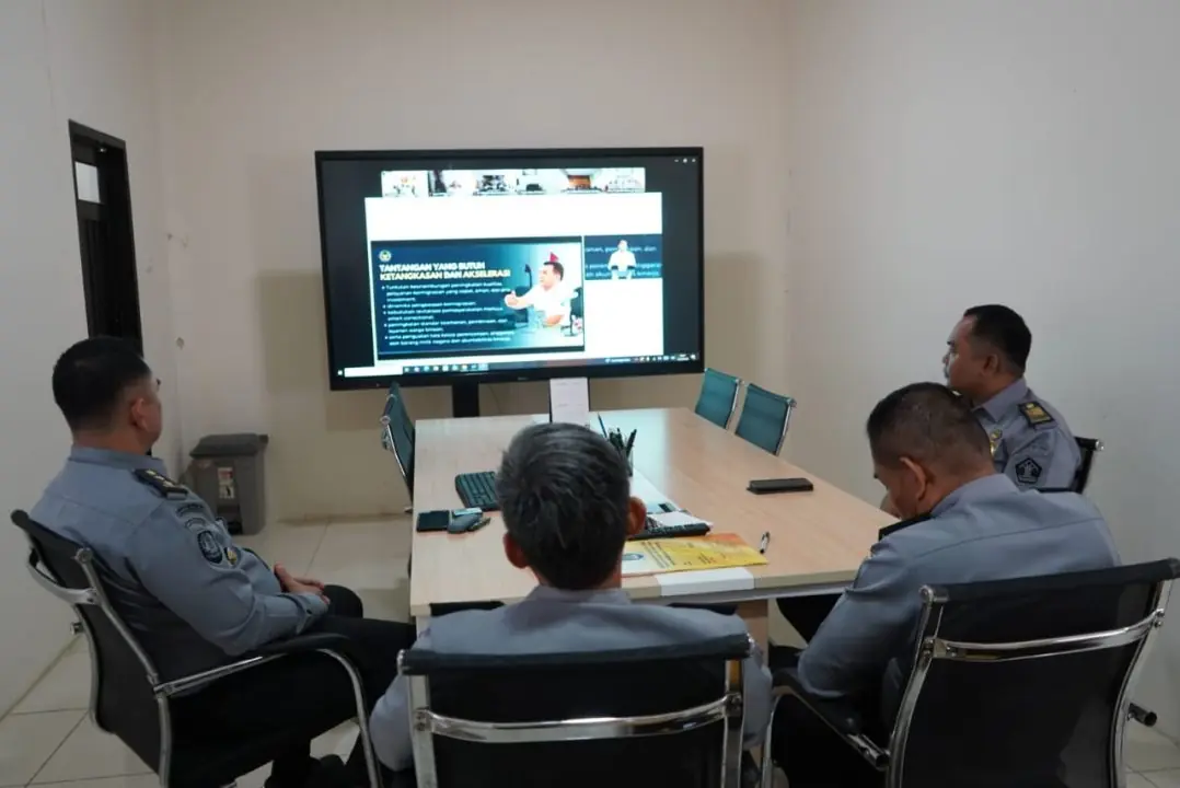 Kantor Imigrasi Bengkulu Ikuti Rapat Koordinasi Pengendalian Capaian Kinerja Semester II Tahun 2025