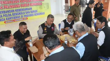 Kapolda Bengkulu Resmi Jadi Bapak Pelindung Buruh Bengkulu