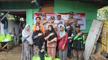 Kapolda Bengkulu Resmikan Rumah Bantuan dan Mulai Pembangunan Rumah Ojol