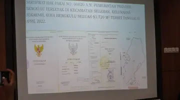 Denah lokasi lahan pembangunan Sekolah Rakyat di Bengkulu. MC