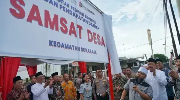 Gubernur Helmi Hasan Resmikan Samsat Desa di Seluma