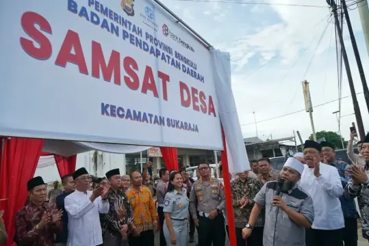 Gubernur Helmi Hasan Resmikan Samsat Desa di Seluma