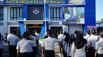 Apel Pagi Imigrasi Bengkulu Perkuat Disiplin dan Komitmen Pelayanan “Imigrasi untuk Rakyat”