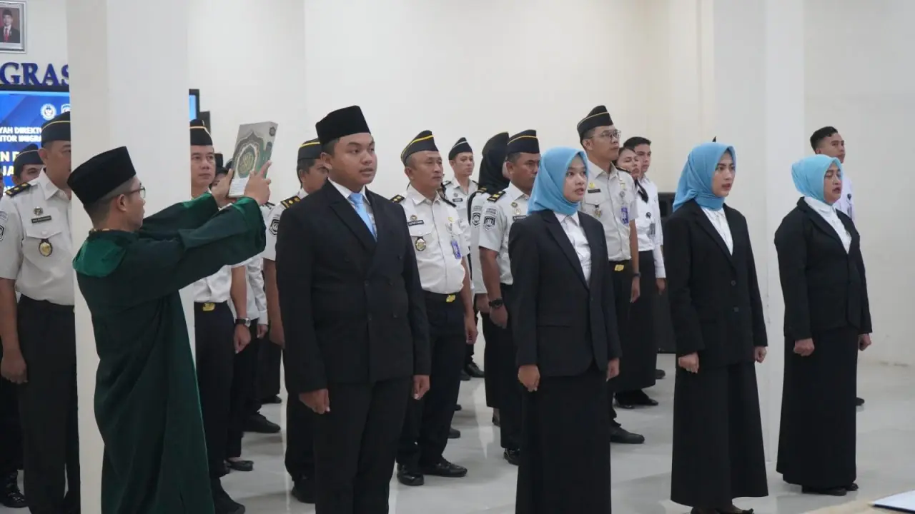 Imigrasi Bengkulu Perkuat Integritas Melalui Pelantikan Pejabat Fungsional dan Nonmanajerial
