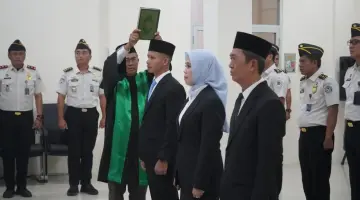 Pelantikan Pejabat Manajerial, Imigrasi Bengkulu Dorong Kinerja Berintegritas