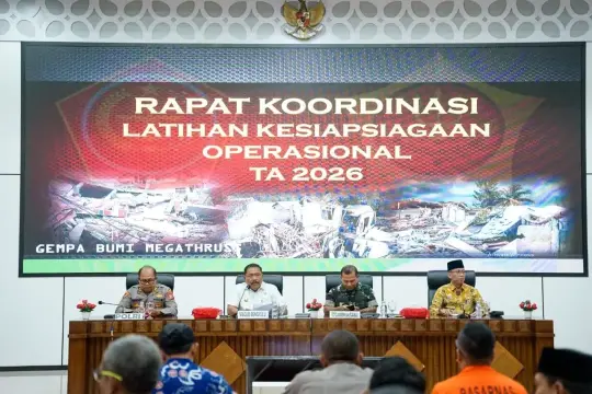 Pemprov dan Korem 041 Gamas Perkuat Kesiapsiagaan Bencana Megathrust
