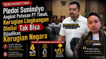 Pledoi Sunindyo Angkat Putusan PT Timah, Kerugian Lingkungan Dinilai Tak Bisa Dijadikan Kerugian Negara