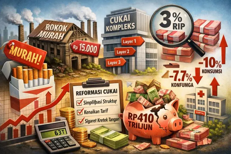Riset CISDI-JHU: Kenaikan Cukai Tak Mampu Tekan Konsumsi Rokok