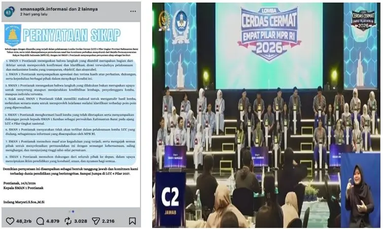 Tuai Pujian, Langkah Elegan SMAN 1 Pontianak Jaga Marwah di LCC 4 Pilar