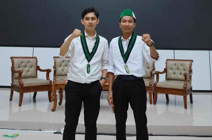 Muhammad Rizky Perdana, Ketua Bidang PTKP HMI Cabang Bengkulu dan Ridho Pangestu, Wakil Sekretaris Umum PTKP HMI Cabang Bengkulu