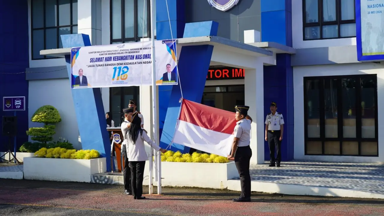 Kantor Imigrasi Bengkulu Gelar Upacara Hari Kebangkitan Nasional ke-118, Teguhkan Semangat Jaga Tunas Bangsa