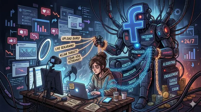 Ketika Facebook Pro Menjadi ‘Bos’: Eksploitasi Terselubung di Balik Monetisasi Kreator