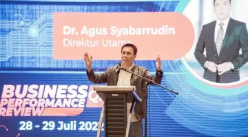 Dr. Agus Syabarrudin (Direktur Utama Bank Banten) pada pembukaan kegiatan Business Performance Review (BPR) Q2. Sumber: Bank Banten
