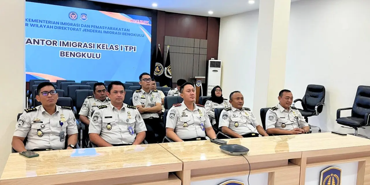 Imigrasi Bengkulu Ikuti Pengarahan Dirjen Imigrasi, Fokus Pelayanan kepada Masyarakat