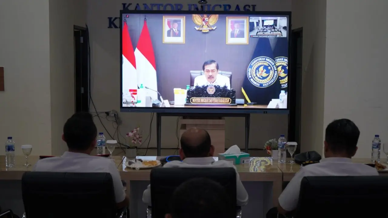Imigrasi Bengkulu Ikuti Pengarahan Menteri Imipas, Perkuat Komitmen Pelayanan Prima Tanpa Pungli dan Gratifikasi