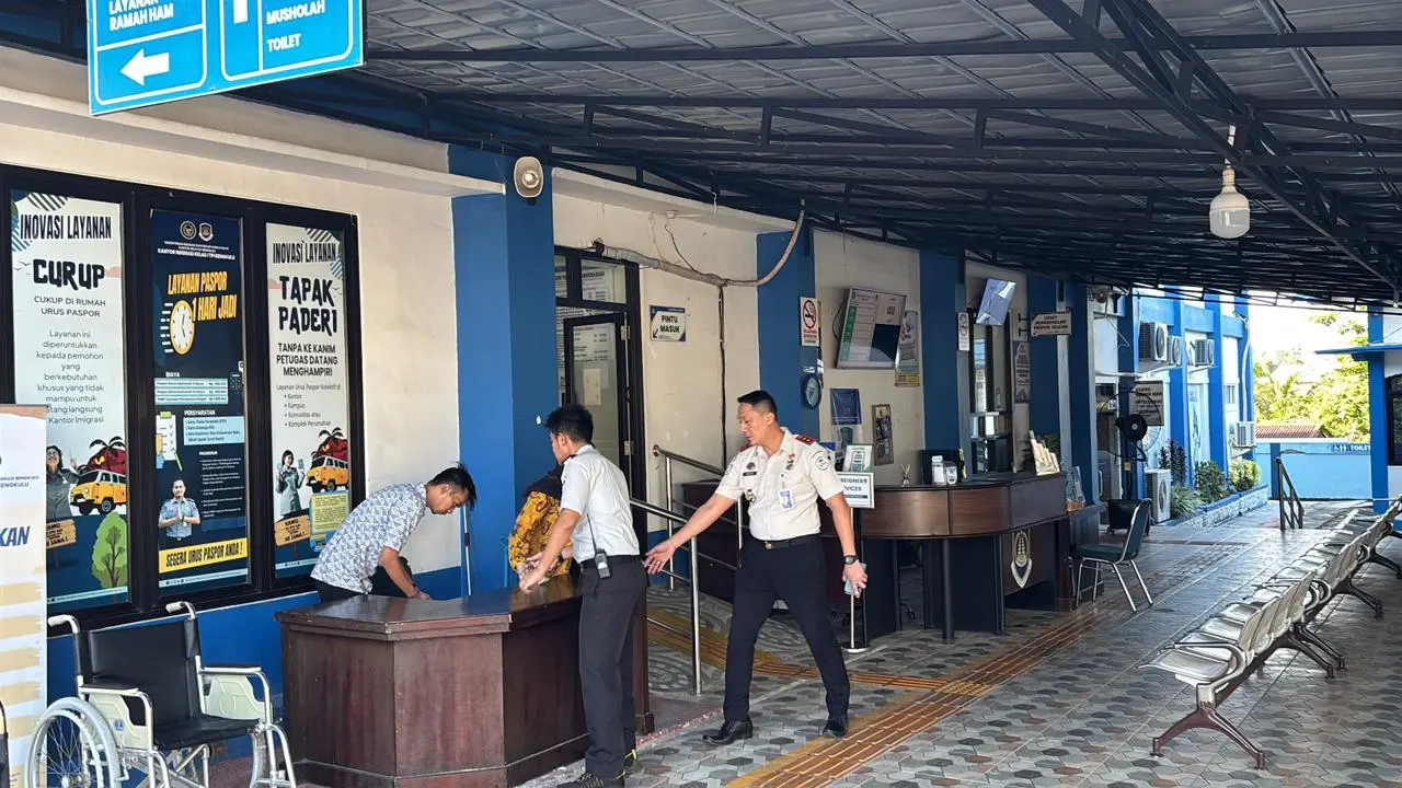 Imigrasi Bengkulu Perkuat Pengamanan Layanan Melalui Penambahan Pos Jaga Security