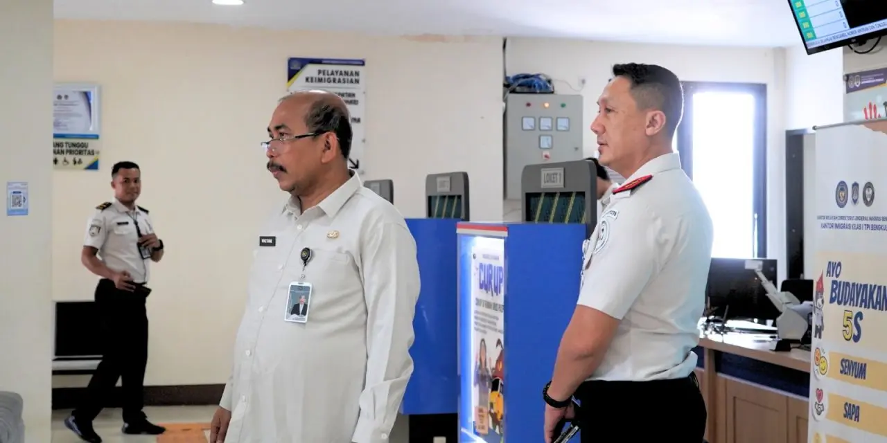 Kakanwil Imigrasi Monitoring Layanan, Pastikan Kanim Bengkulu Siap Berikan Pelayanan Prima