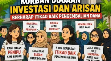 Korban Dugaan Investasi dan Arisan Berharap Itikad Baik Pengembalian Dana