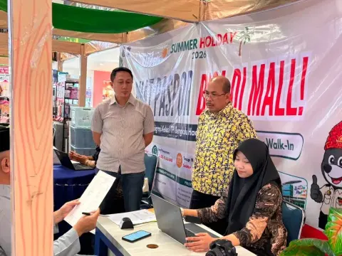 Hari Ini! Imigrasi Bengkulu Monitoring dan Pendampingan Stand Layanan Paspor Walk In di Bencoolen Mall
