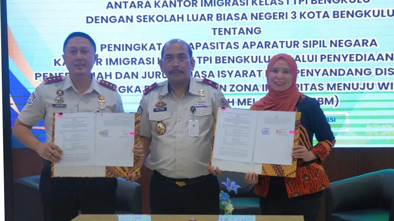 Pelayanan Inklusif Jadi Prioritas, Imigrasi Bengkulu Gandeng SLB N 3 Pastikan Teman Disabilitas Terlayani Setara