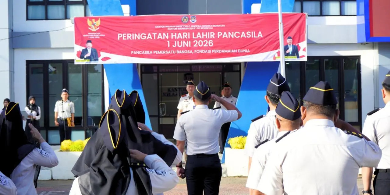 Peringati Hari Lahir Pancasila, Imigrasi Bengkulu Teguhkan Semangat Persatuan dan Pelayanan untuk Rakyat