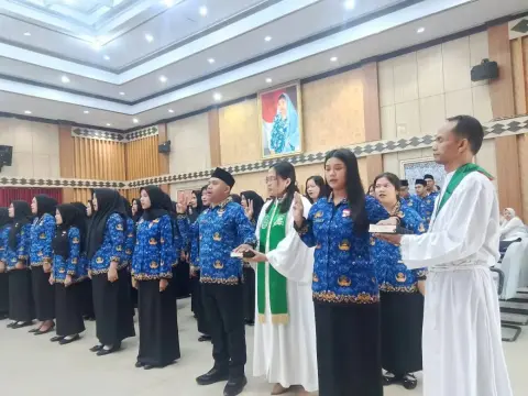 Pengambilan Sumpah/Janji Jabatan Fungsional terhadap 164 Aparatur Sipil Negara (ASN) di lingkungan Pemerintah Provinsi Bengkulu