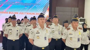 Apel Bersama Jadi Momentum Penguatan Disiplin dan Pelayanan Prima, Imigrasi Bengkulu Siap Sambut Bulan Kemerdekaan
