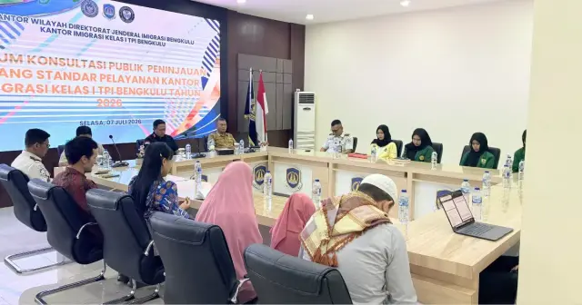 Forum Konsultasi Publik Kantor Imigrasi Kelas I TPI Bengkulu