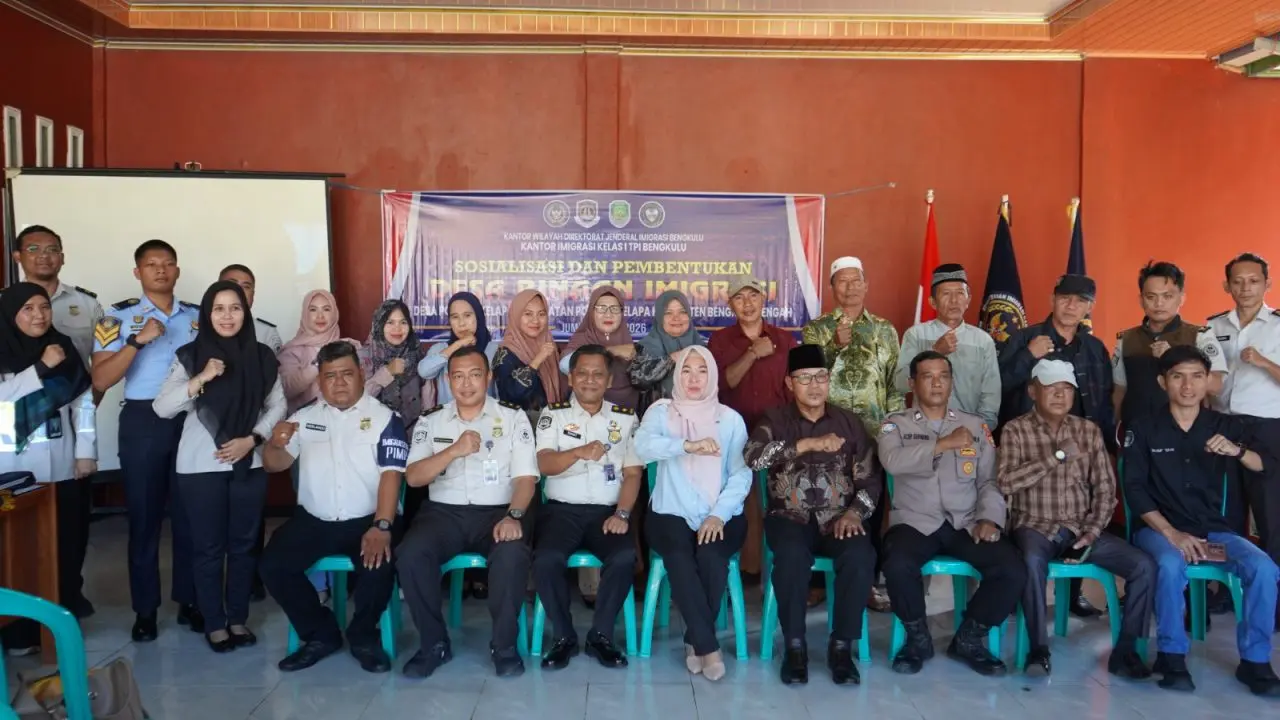 Imigrasi Bentuk Desa Binaan di Bengkulu Tengah, Perkuat Pencegahan TPPO Sejak Tingkat Desa