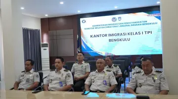 Imigrasi Bengkulu Ikuti Virtual Pelantikan Inspektur Jenderal Kemenimipas, Komjen Pol. Dr. Rudi Setiawan Resmi Jabat Irjen