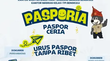 Pasporia Kembali Hadir, Kantor Imigrasi Bengkulu Buka Layanan Paspor di Akhir Pekan