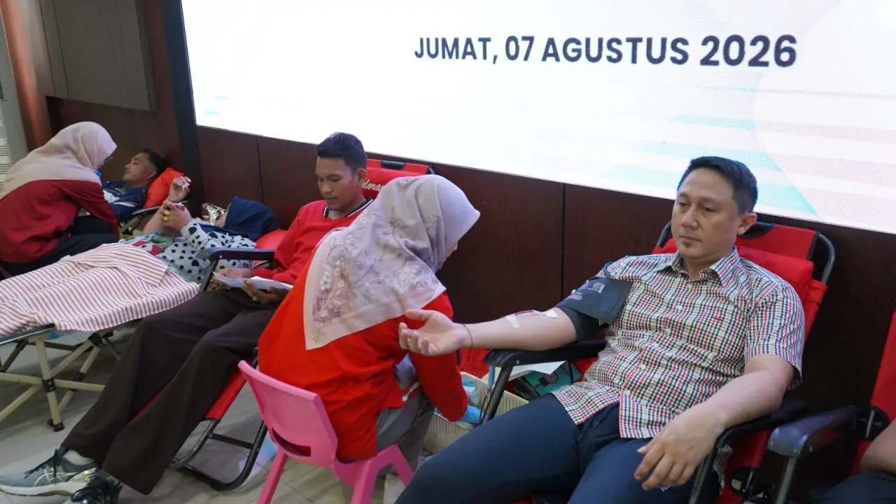 Donor Darah Semarak Kemerdekaan, Kanim Bengkulu Ajak Pegawai dan Masyarakat Berbagi Kehidupan